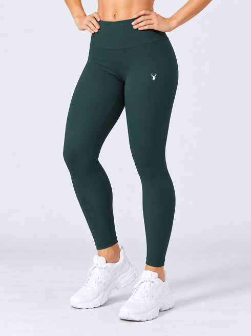 Leera Basic Legging in Deep Green