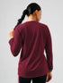 District Loose Fit Long Top in Maroon