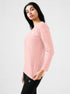 District Loose Fit Long Top in Tea Pink