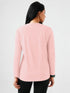 District Loose Fit Long Top in Tea Pink