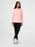 District Loose Fit Long Top in Tea Pink