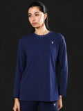 District Loose Fit Long Top in Blue