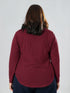 EmpowerFit Performance Top in Maroon ( Plus Size )