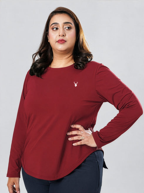 EmpowerFit Performance Top in Red ( Plus Size )