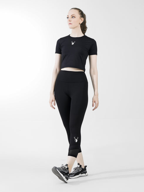 Fairway Capri Legging in Black