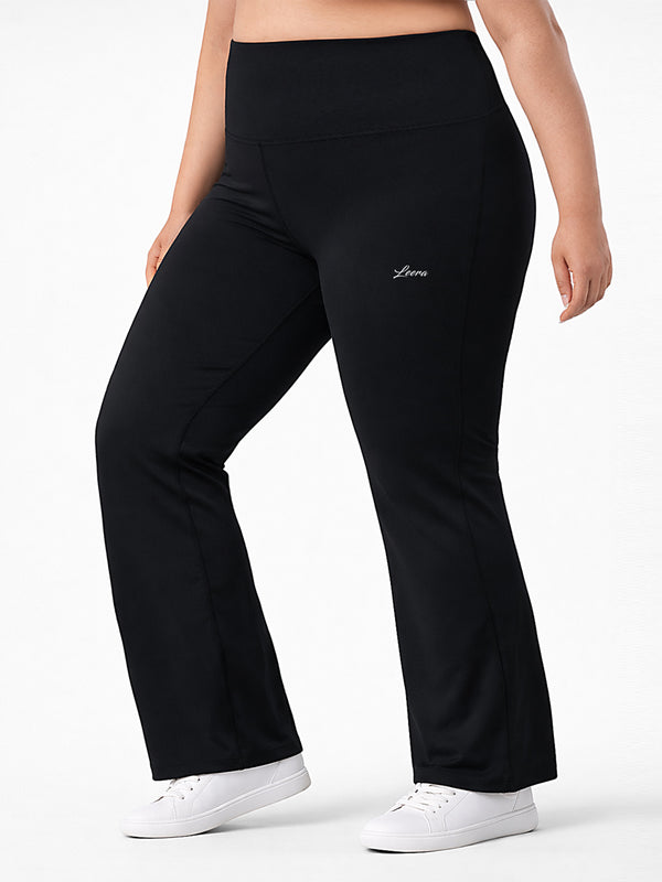 Active Flare Legging In Black ( Plus size )