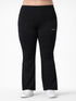 Active Flare Legging In Black ( Plus size )