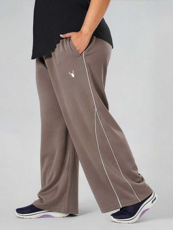 Leera Glide Jogger in Dust Brown ( PLUS SIZE )