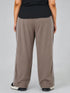 Leera Glide Jogger in Dust Brown ( PLUS SIZE )