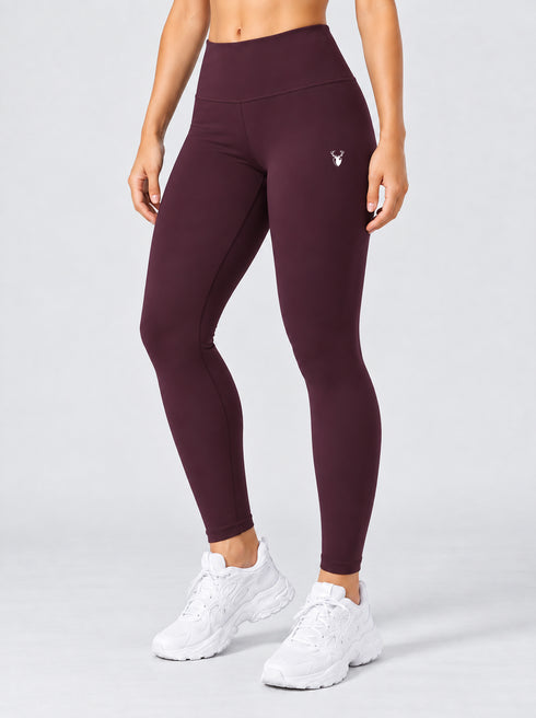 Leera Basic Legging in Maroon