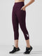 Traction maroon Pocket Capri Legging in Cloud Compression
