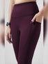 Traction maroon Pocket Capri Legging in Cloud Compression