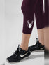 Traction maroon Pocket Capri Legging in Cloud Compression