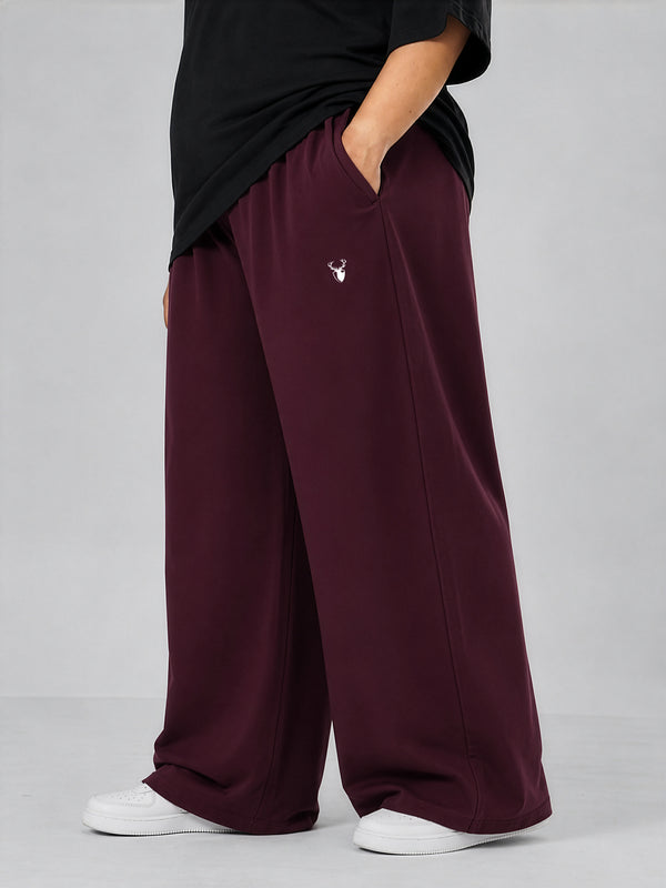 Comfort Core High Rise Jogger in Maroon ( PLUS SIZE )