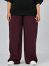 Comfort Core High Rise Jogger in Maroon ( PLUS SIZE )