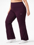 Active Flare Legging In Maroon ( Plus size )