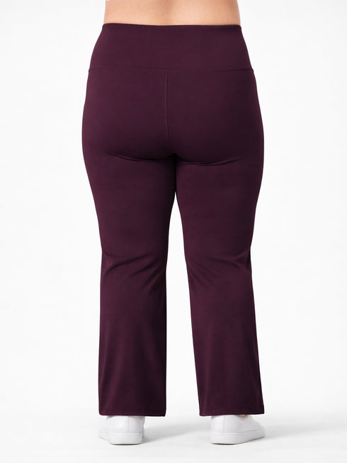 Active Flare Legging In Maroon ( Plus size )