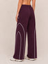 AeroArc Wide-Leg Lightweight Joggers in Maroon