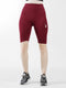 Leera Maroon Compression Shorts