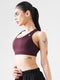 Athletic Non Padded Sports Bra in Maroon