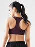 Athletic Non Padded Sports Bra in Maroon