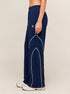 AeroArc Wide-Leg Lightweight Joggers in Navy Blue