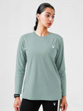 District Loose Fit Long Top in Opal Green