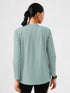 District Loose Fit Long Top in Opal Green