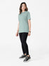 Vita Loose Fit Long Top in Opal Green