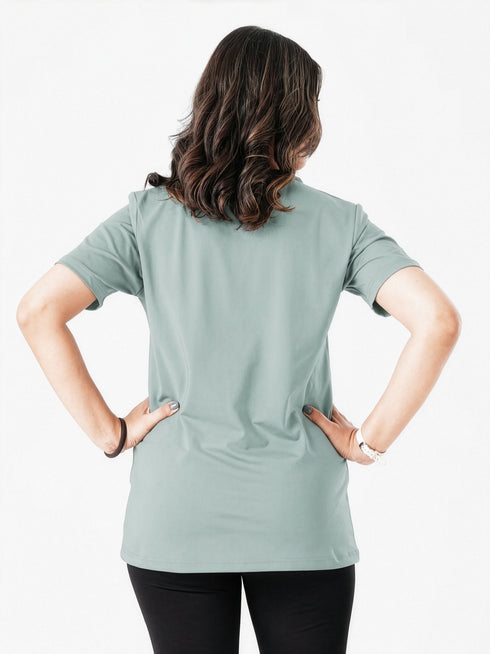 Vita Loose Fit Long Top in Opal Green