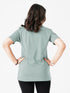 Vita Loose Fit Long Top in Opal Green