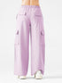 Modest Straight Fit Cargo Joggers in Lilac