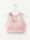 Performance Fixed Padded High Support Sports Bra in Pink