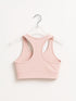 Performance Fixed Padded High Support Sports Bra in Pink