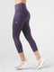 Leera Purple Pocket Capri legging