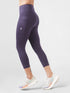 Leera Purple Pocket Capri legging