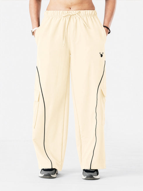 Recalibrate Cargo Joggers in Cream