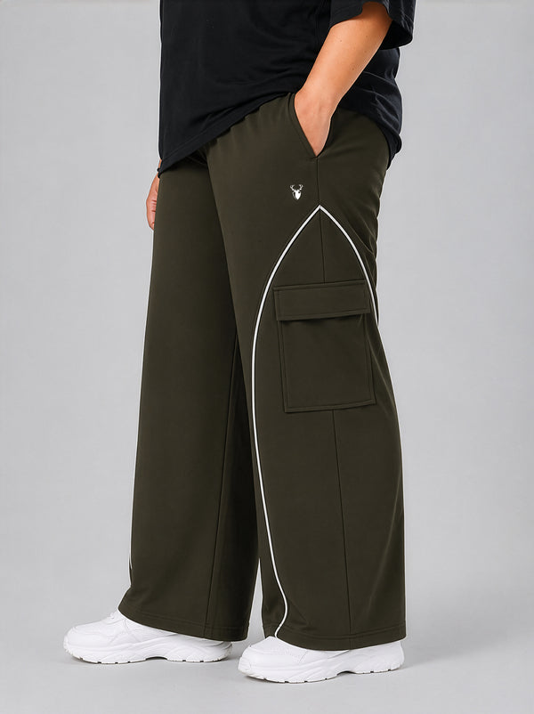 Recalibrate Cargo Joggers in Olive ( PLUS SIZE )
