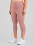 Leera Tea Pink Basic Capri Legging in Cloud Compression