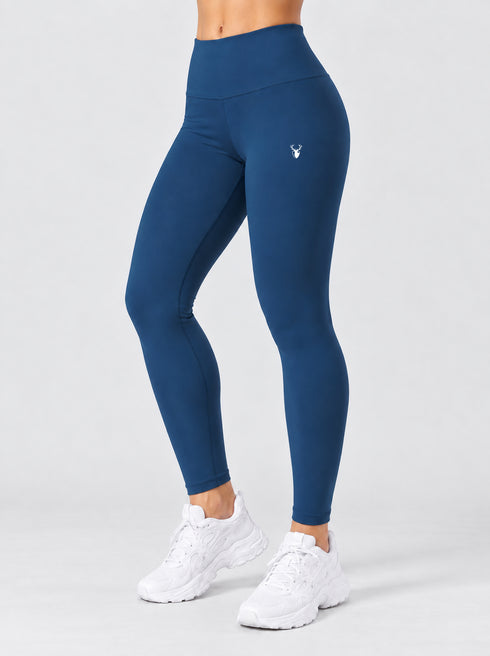 Leera Basic Legging in Teal Blue