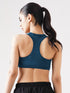 Athletic Non Padded Sports Bra in Teal Blue