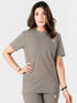 Vita Loose Fit Long Top in Dust Brown