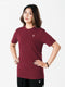 Vita Loose Fit Long Top in Maroon