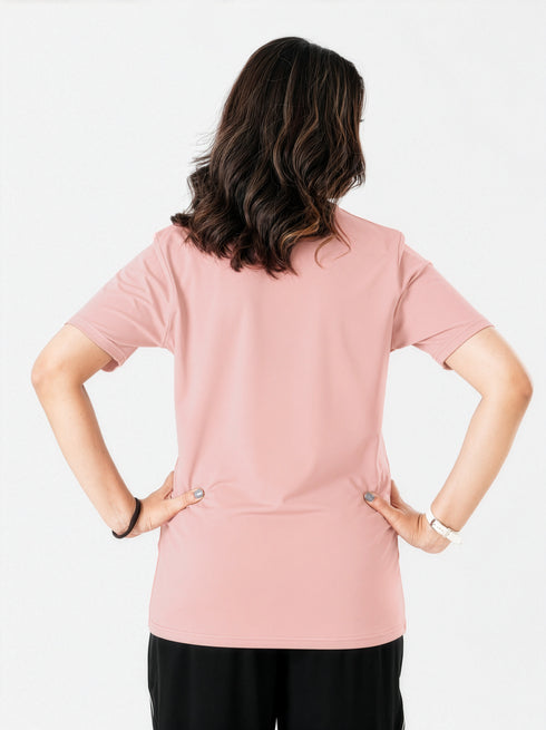 Vita Loose Fit Long Top in Tea Pink
