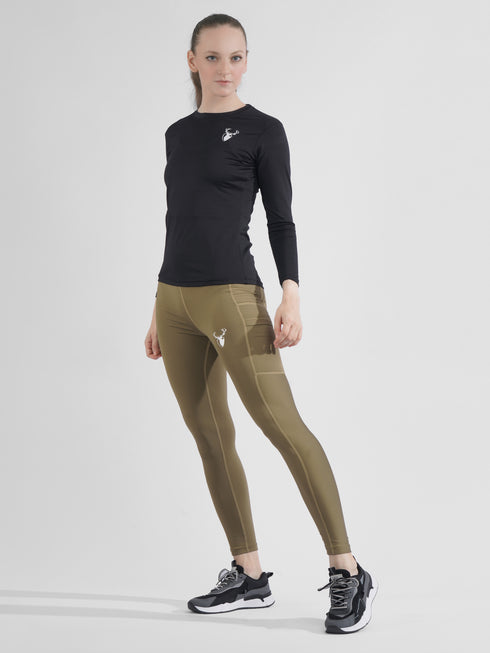 leera plain black sports t-shirt with a white leera logo on front. best shirt for gym, yoga, exercise and any sports, it's stretchable and breathable for comfortable and premium look.