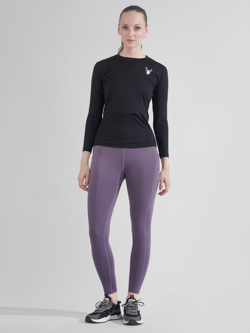 Purple Pocket Legging