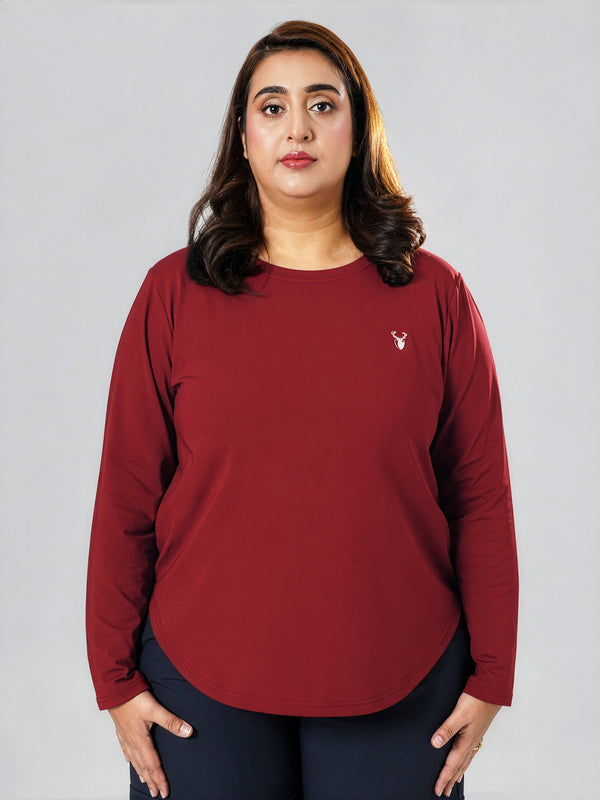 EmpowerFit Performance Top in Red ( Plus Size )
